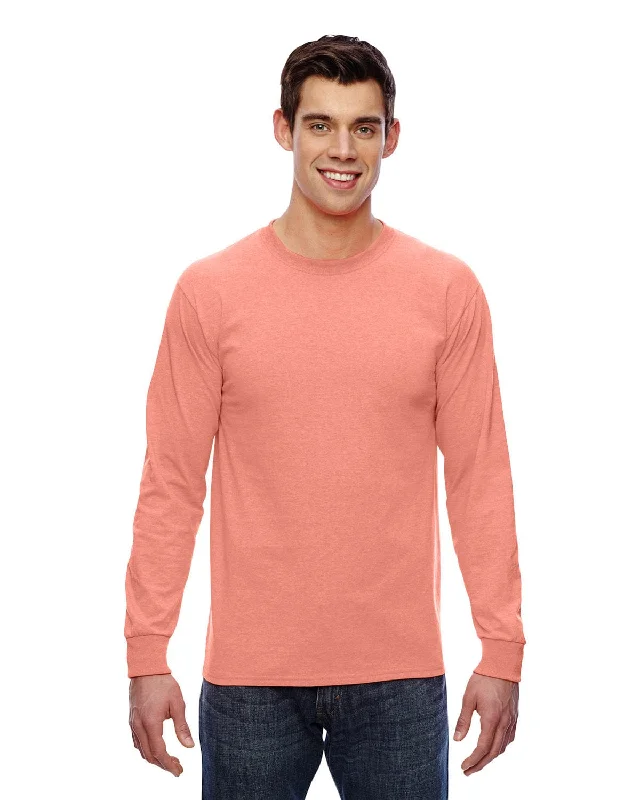 Weekend Specials to Relish Fruit of the Loom Lightweight Long Sleeve T-Shirt | Retro Hthr Coral Weekend Specials to Relish Fruit of the Loom Lightweight Long Sleeve T-Shirt | Retro Hthr Coral