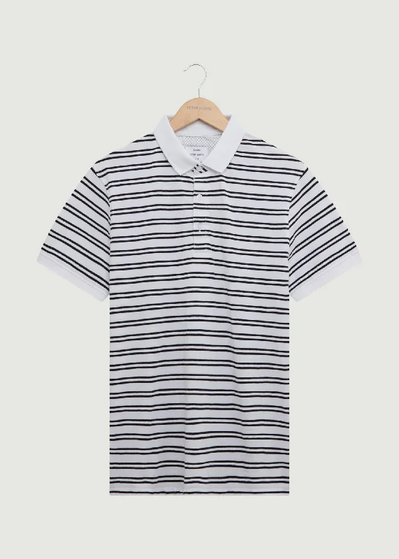 Dayne Polo Shirt - White/Black