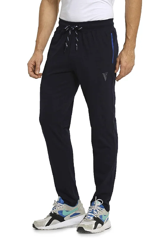 Van Heusen Dark Blue Stylish Men Track Pants Cotton