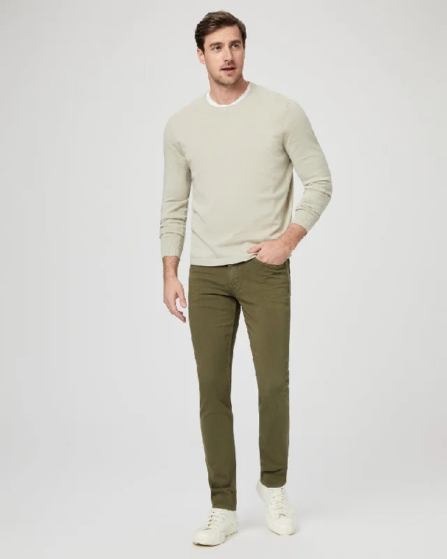 Deal Frenzy Lennox - Courtyard Green Slim Fit Five Pocket Pants - PAIGE