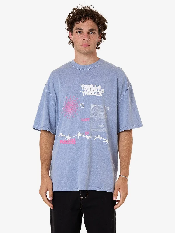 Connections Box Fit Oversize Tee - Forever Blue