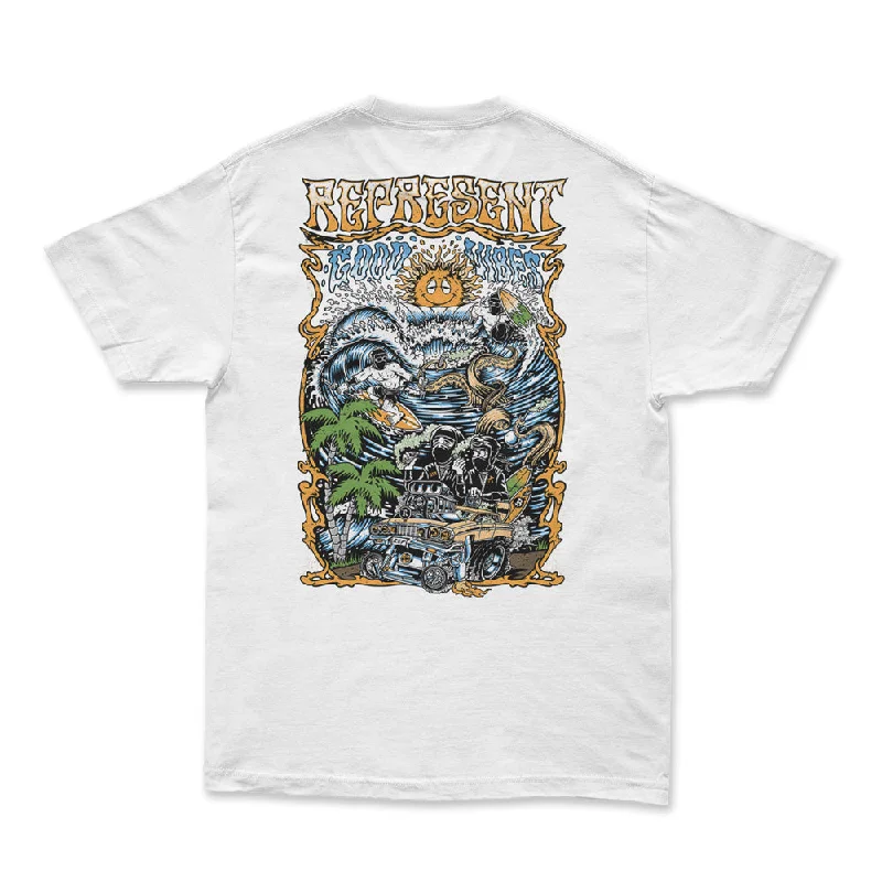 Crazy Deals Good Vibes Heavyweight Oversized Tee [WHITE]