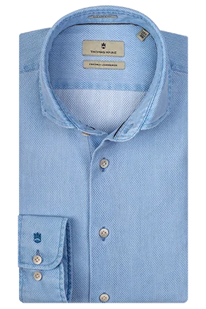 ID10231-Thomas Maine  Sky Washed Waffle Shirt