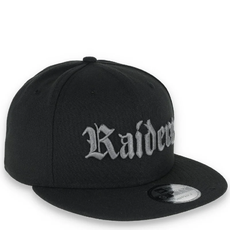 Extra Savings LAS VEGAS RAIDERS NEW ERA GOTHIC 9FIFTY SNAPBACK ADJUSTABLE HAT-BLK/DK GREY Extra Savings LAS VEGAS RAIDERS NEW ERA GOTHIC 9FIFTY SNAPBACK ADJUSTABLE HAT-BLK/DK GREY