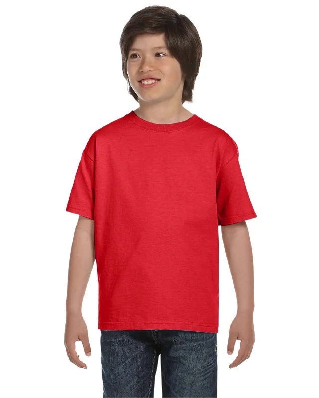 Hanes Youth ComfortSoft T-Shirt | Athletic Red