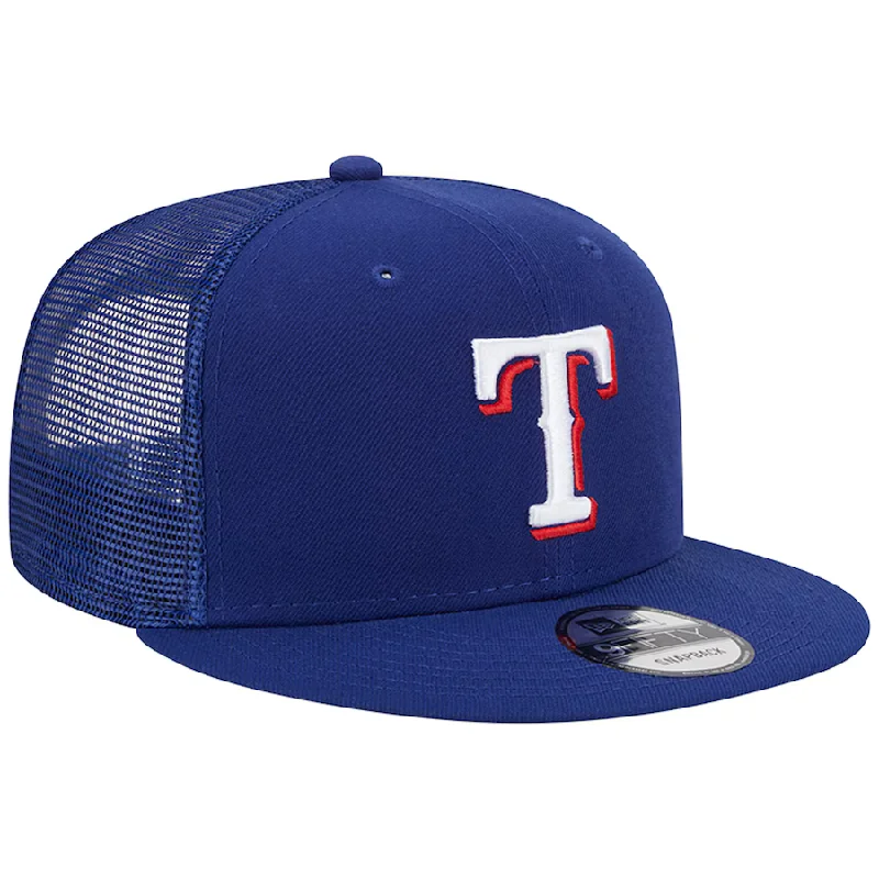 Hurry In New Era Texas Rangers 9FIFTY Trucker Snapback Hat