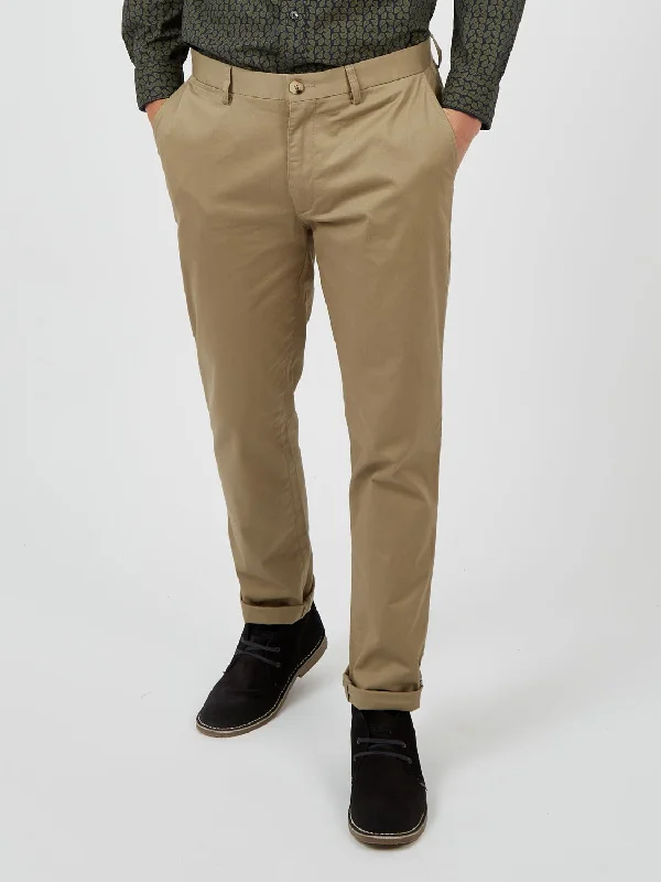 Signature Slim Stretch Chino Pant - Stone