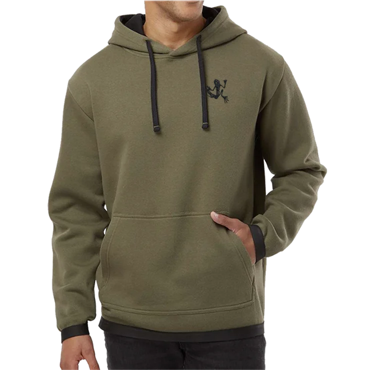 Warehouse Sale Bone Frog LAT Statement Fleece Hoodie