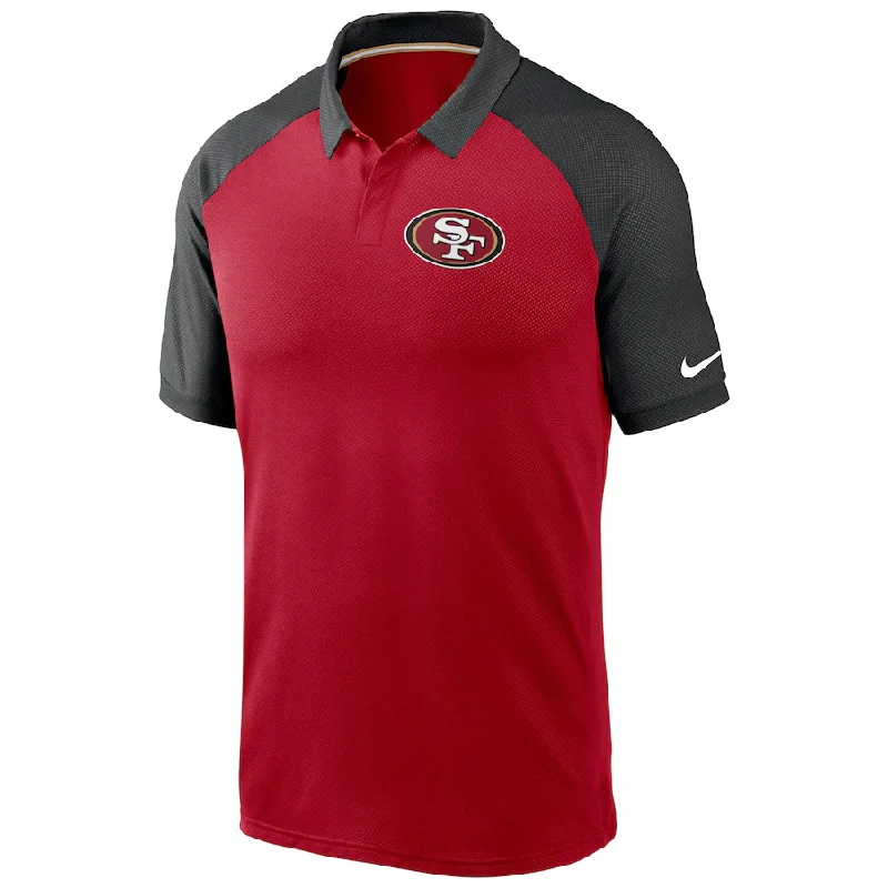 Weekend Savings Sensation Nike San Francisco 49ers Raglan Tri-Blend Performance Polo - Red Weekend Savings Sensation Nike San Francisco 49ers Raglan Tri-Blend Performance Polo - Red