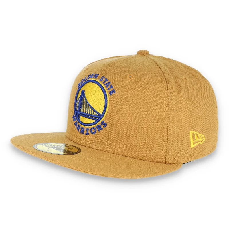 Huge Discounts Golden State Warriors New Era 59Fifty Fitted Hat- Panama Tan