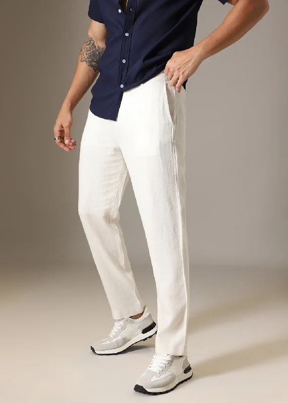 Bargain Blast Light Cream Linen Pant