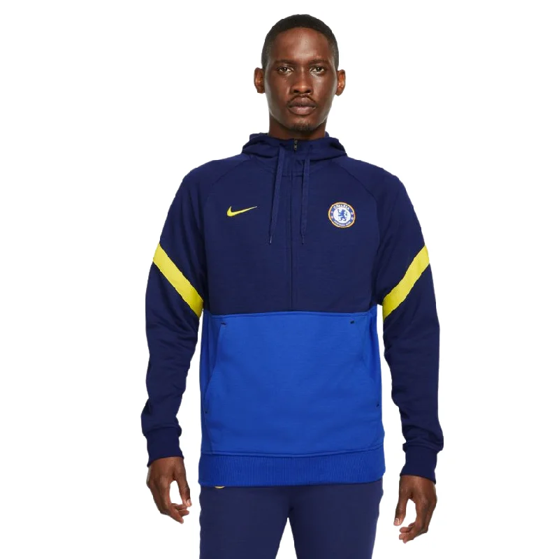 Midnight Madness Nike Chelsea FC Men's 1/2-Zip Fleece Soccer Hoodie