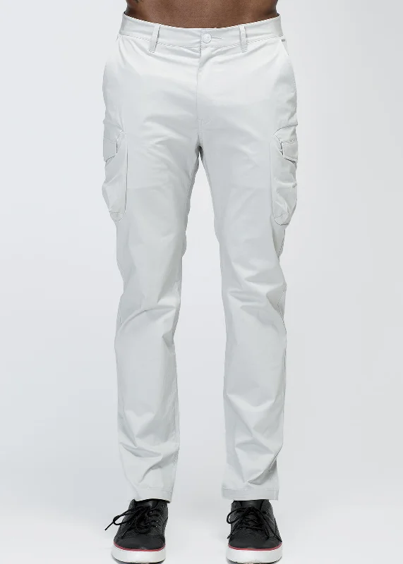 Hurry Up Konus Men's Cargo Pocket Jogger With Side Stripe in Gray
