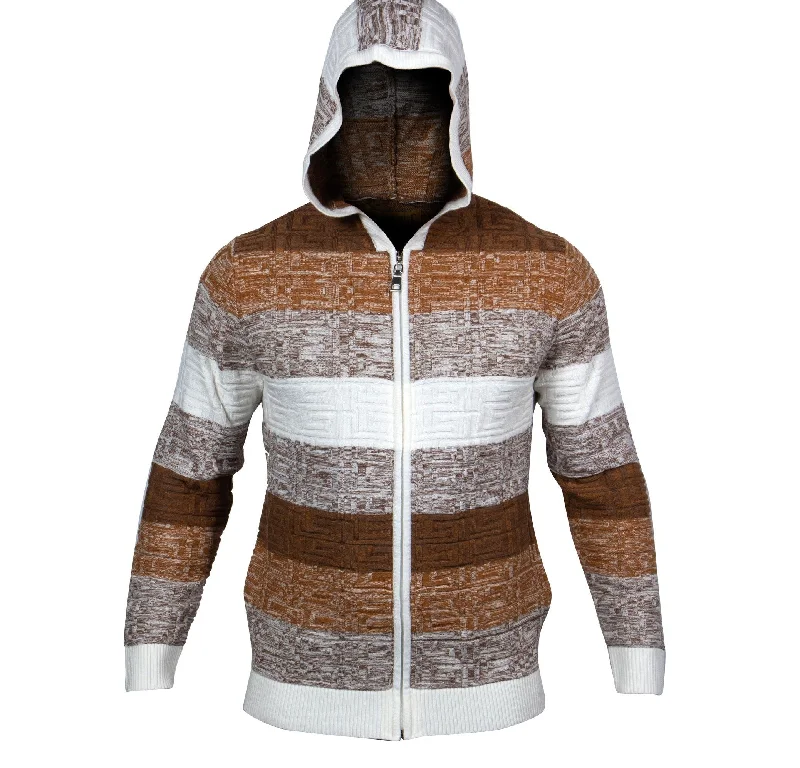 Prestige SW-420 L/S Full Zip Hooded Sweater White