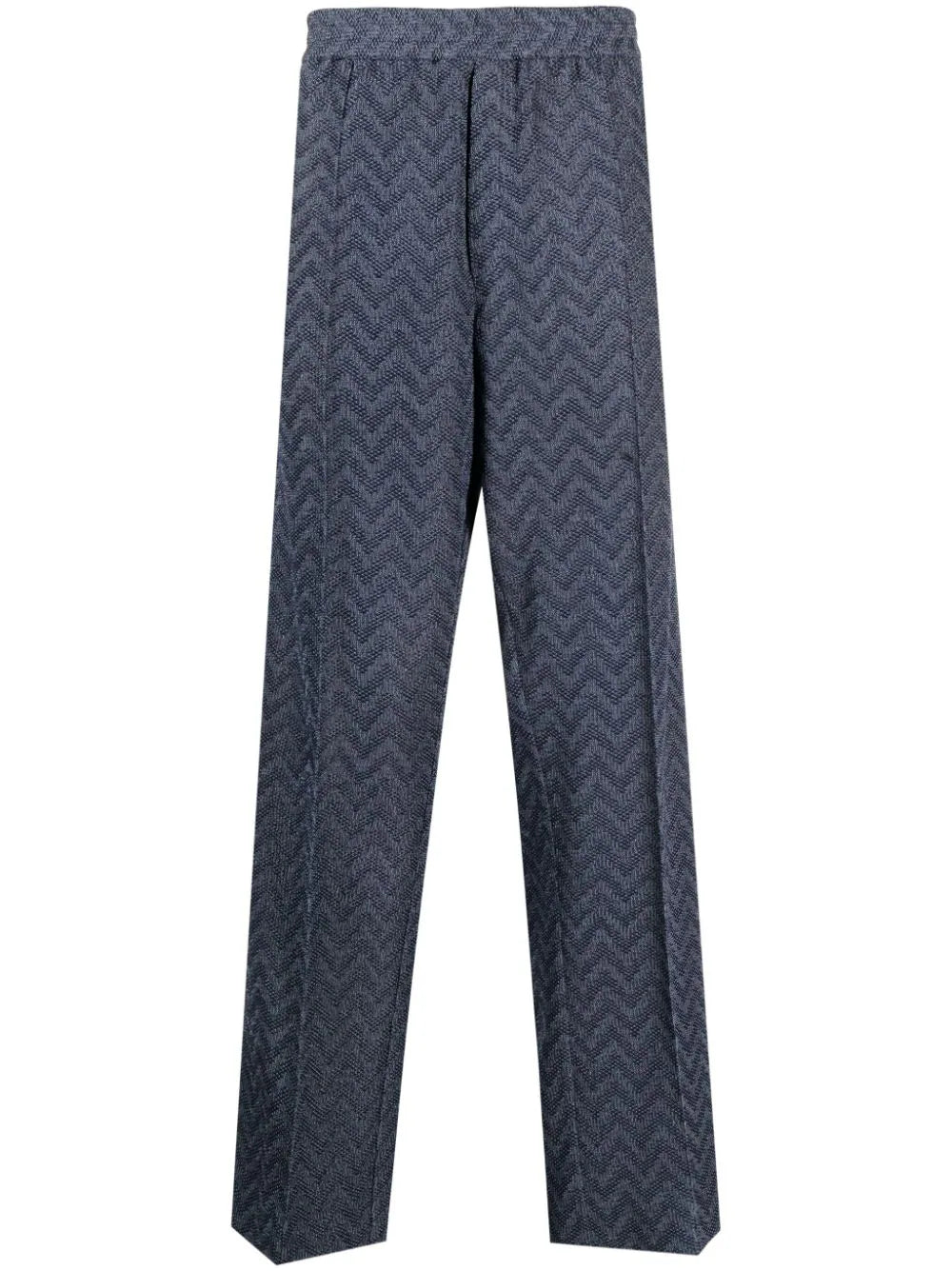 New Markdowns Zigzag Crochet-Knit Trousers
