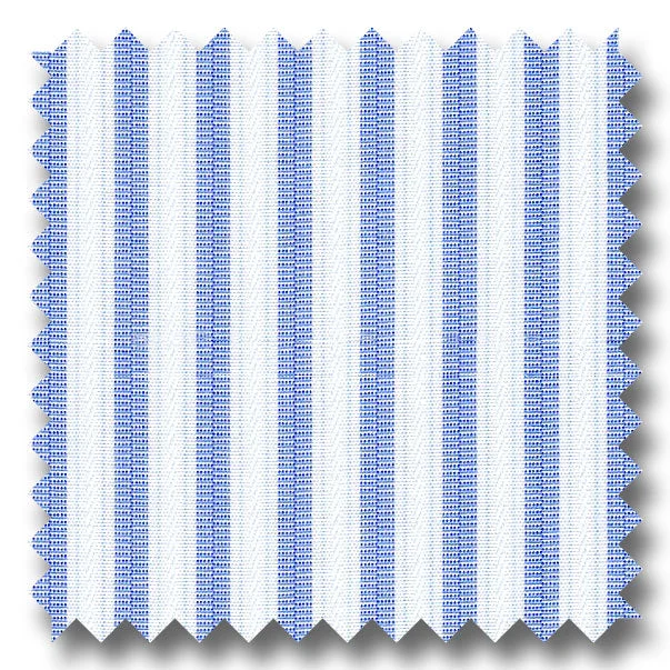 Cash Savings Blue and Black Stripe 2Ply Broadcloth - Custom Dress Shirt