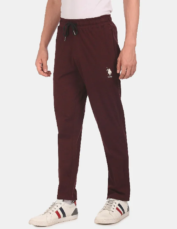 US Polo Cotton Maroon Track Pants Lower Bottom for Men