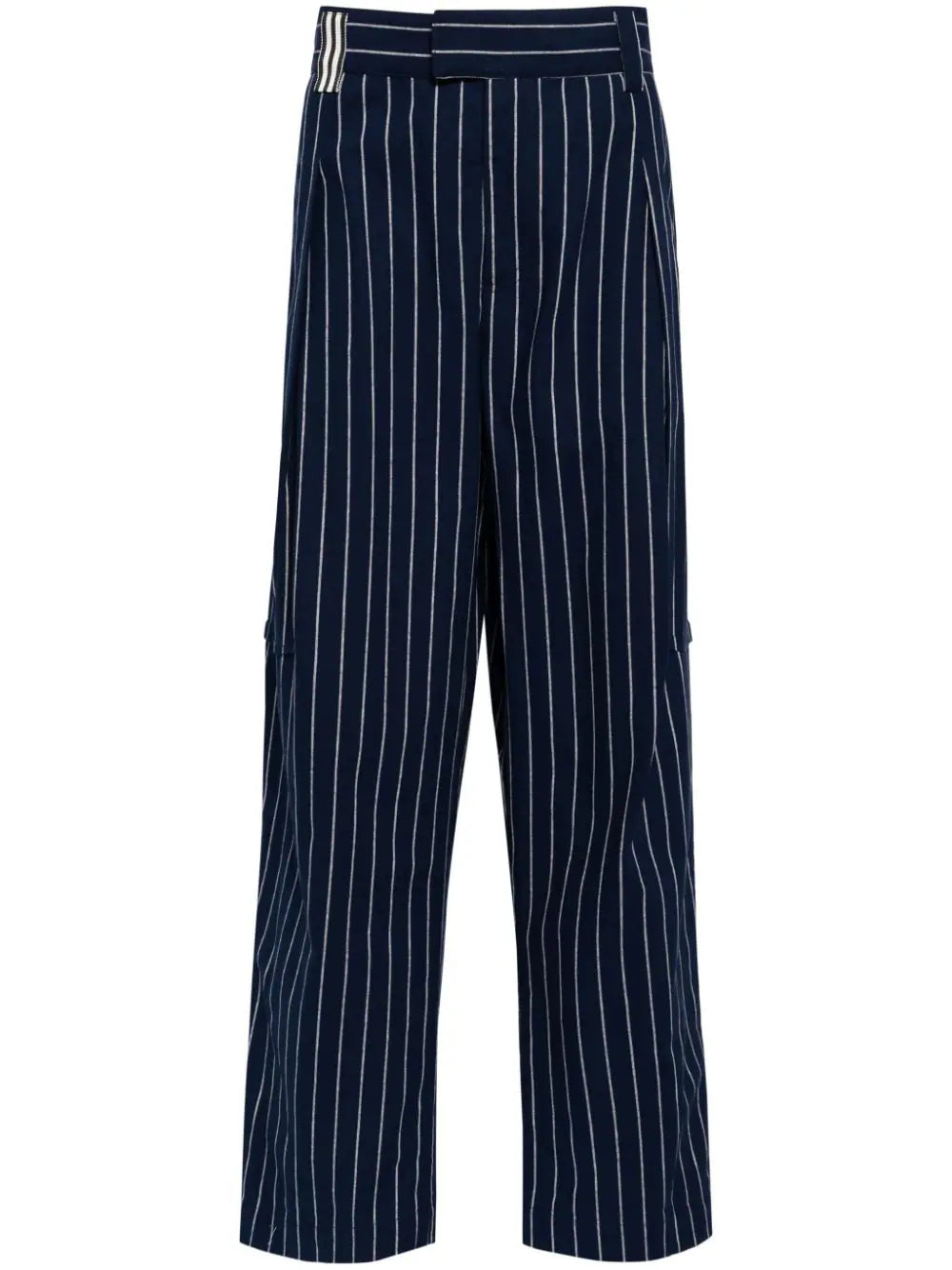 Great Deals Pinstripe-Pattern Wide-Leg Trousers