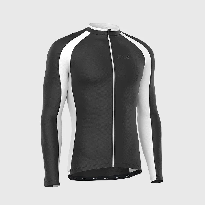 Fdx Transition Black Men's & Boy's Long Sleeve Winter Cycling Jersey