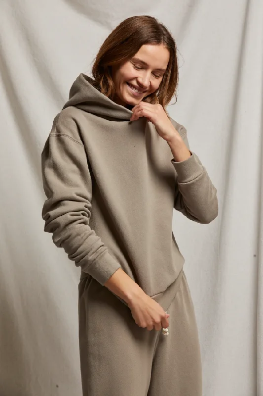 Exclusive Offers Heart Hoodie Fleece Pullover - Mushroom