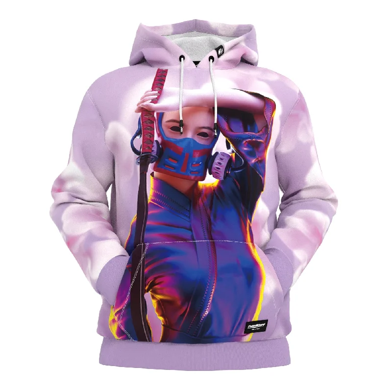 Weekend Deals That Amaze Cyber Warrior Blossom Hoodie