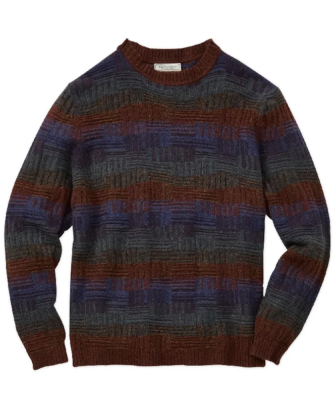 Savings Alert Plaited Dominos Crew Sweater