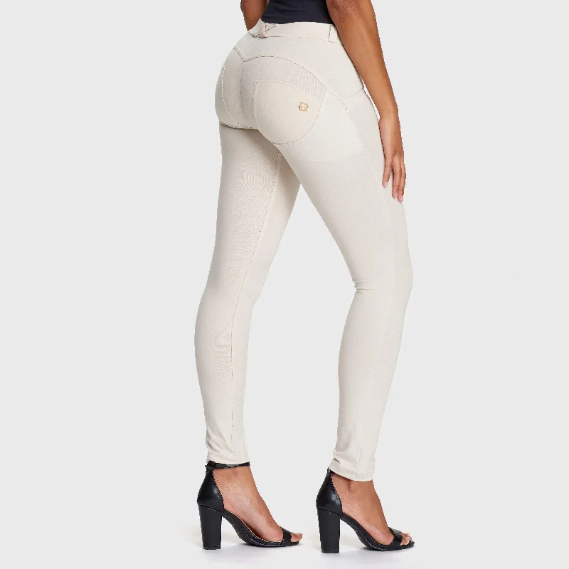 WR.UP® Fashion - Mid Waist - Full Length - Light Beige