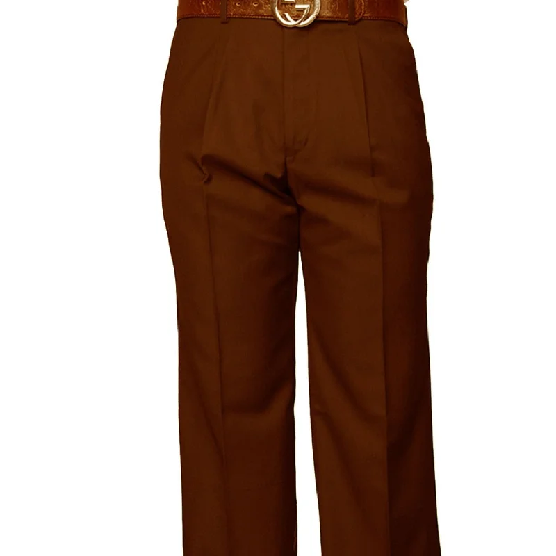 Dubhe Collection: Copper Pleated Wool Pants