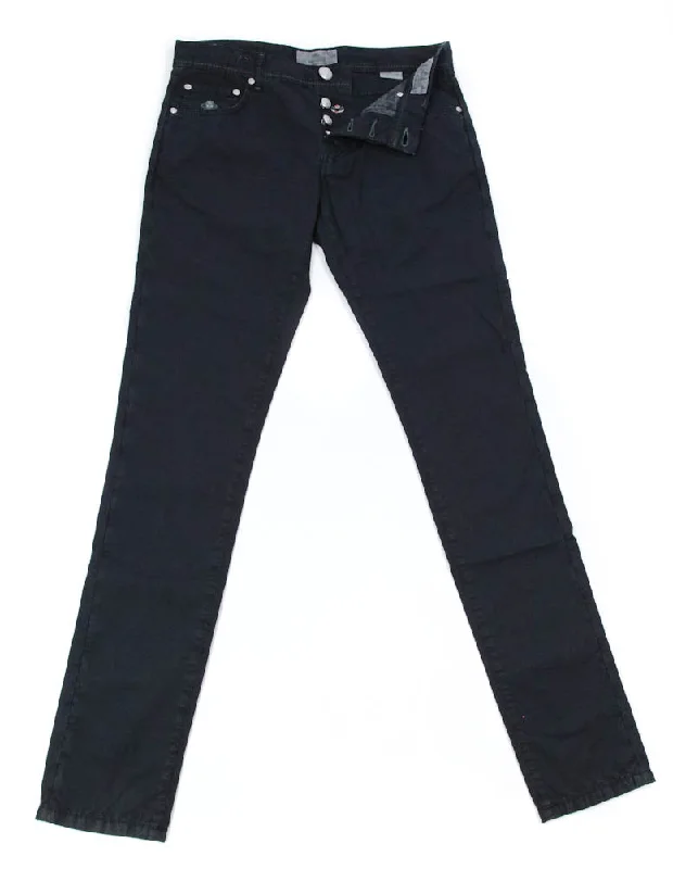 Luigi Borrelli Midnight Navy Blue Pants - 42 US / 58 EU