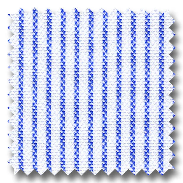 Time-Limited Offer Blue Stripe 2Ply Royal Oxford - Custom Dress Shirt