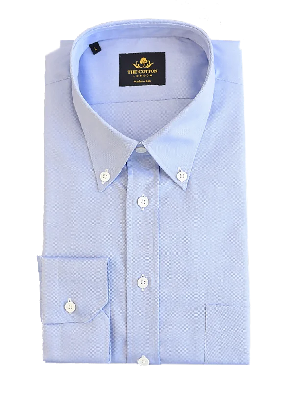 Thomas Mason Royal Oxford Light Blue Shirt