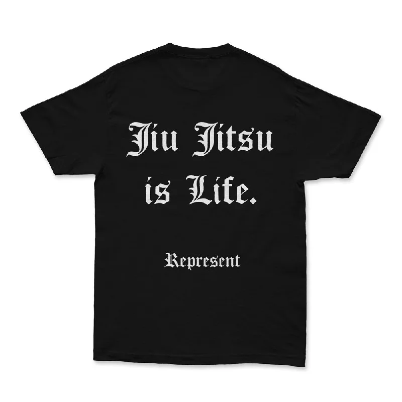 Super Bargain Jiu Jitsu Is Life Heavyweight Tee [BLACK] JIU JITSU DEPT.