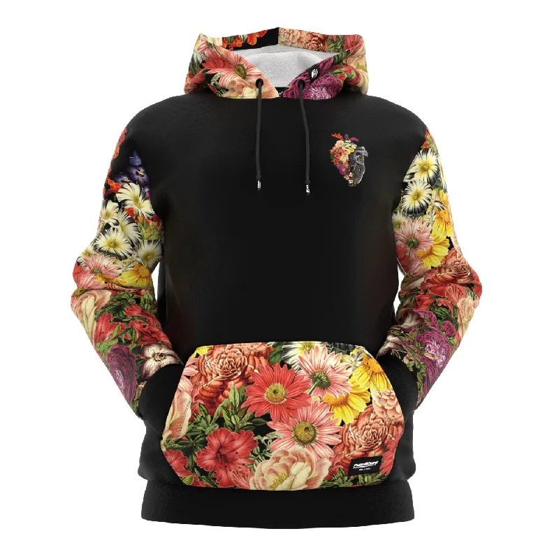New Markdowns Flower Heart Hoodie