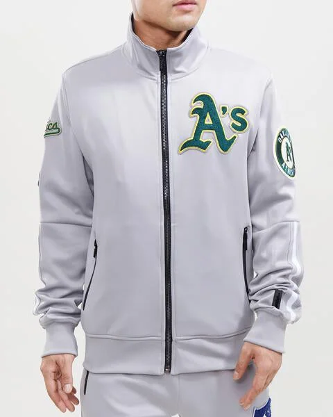 Weekend Discounts to Grab PRO STANDARD OAKLAND ATHLETICS PRO TEAM TRACK JACKET