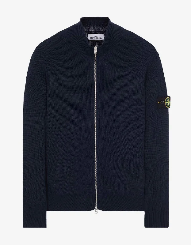 Midnight Sale Stone Island Blue Zip Cardigan