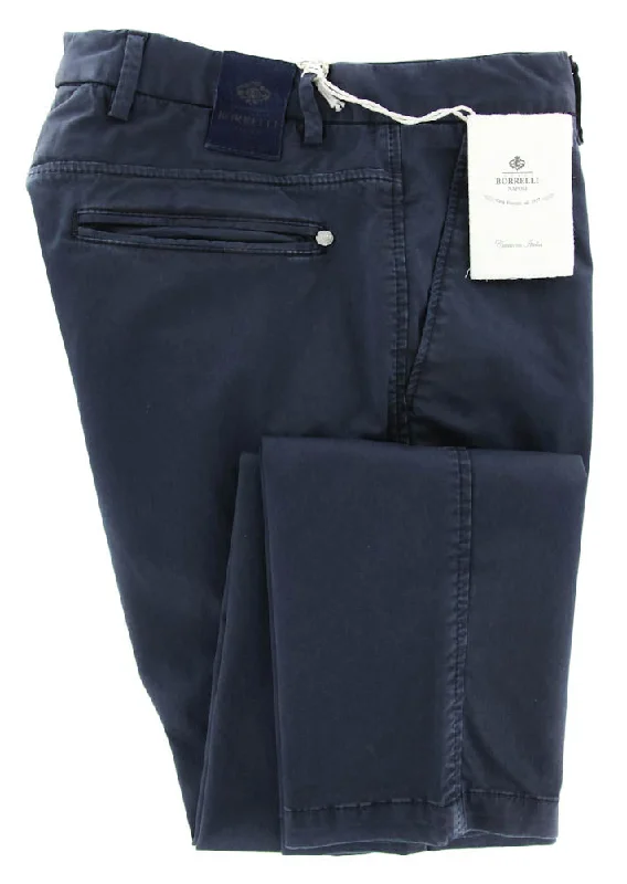 Luigi Borrelli Navy Blue Pants - 31 US / 47 EU