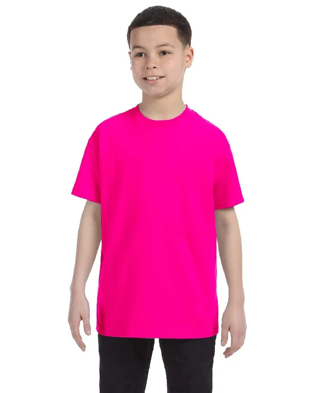 Gildan Youth Lightweight 100% Cotton T-Shirt | Heliconia