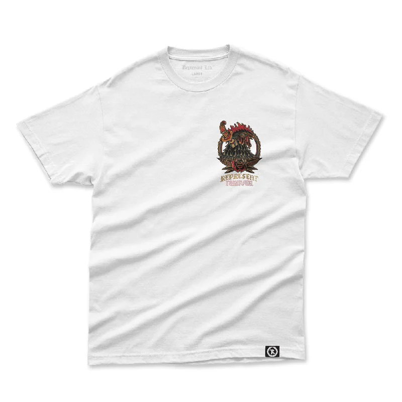 Weekend Bargains to Cherish The Rooster Forever Heavyweight Tee [WHITE]