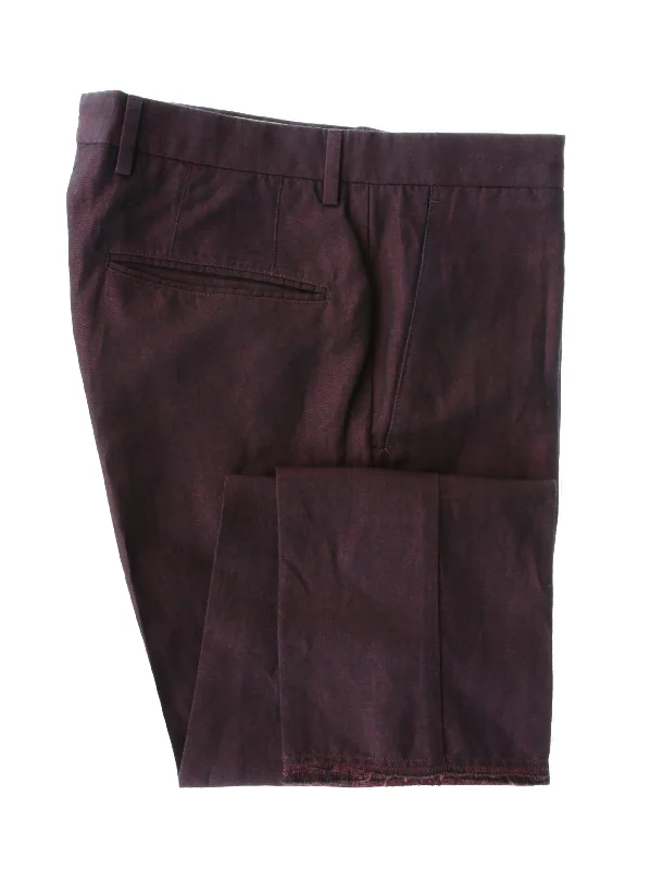 Buy Now Incotex Burgundy Red Pants