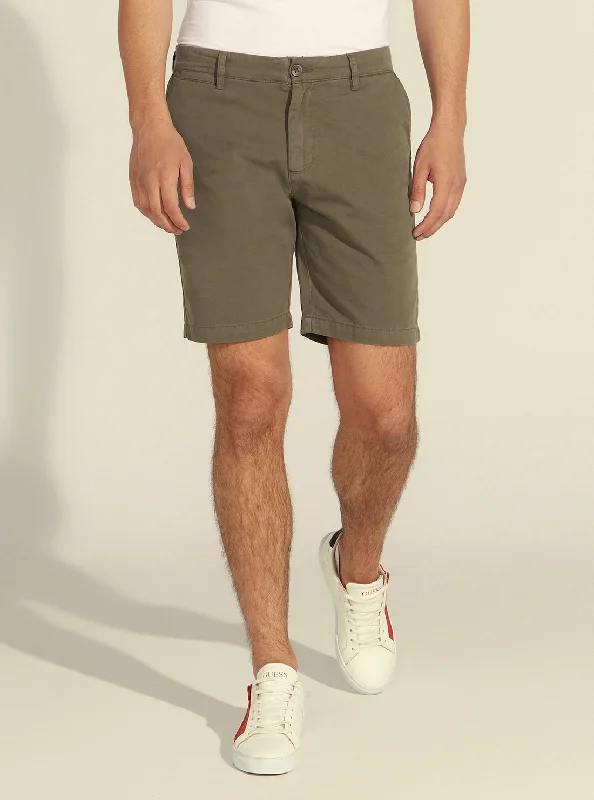 Green Canon Twill Chino Shorts