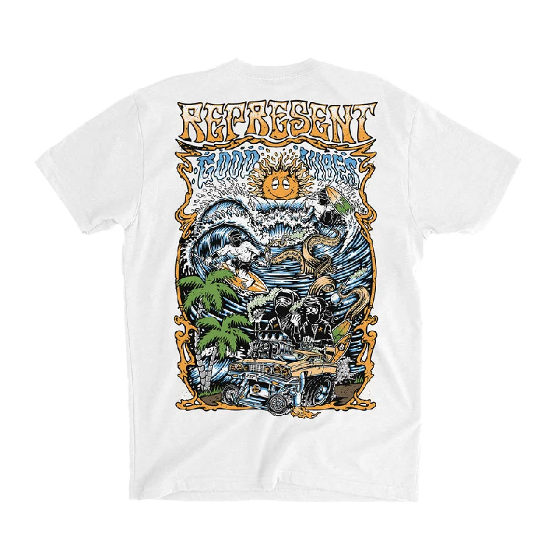 Discount Deals Good Vibes Annual Signature Tee [WHITE]