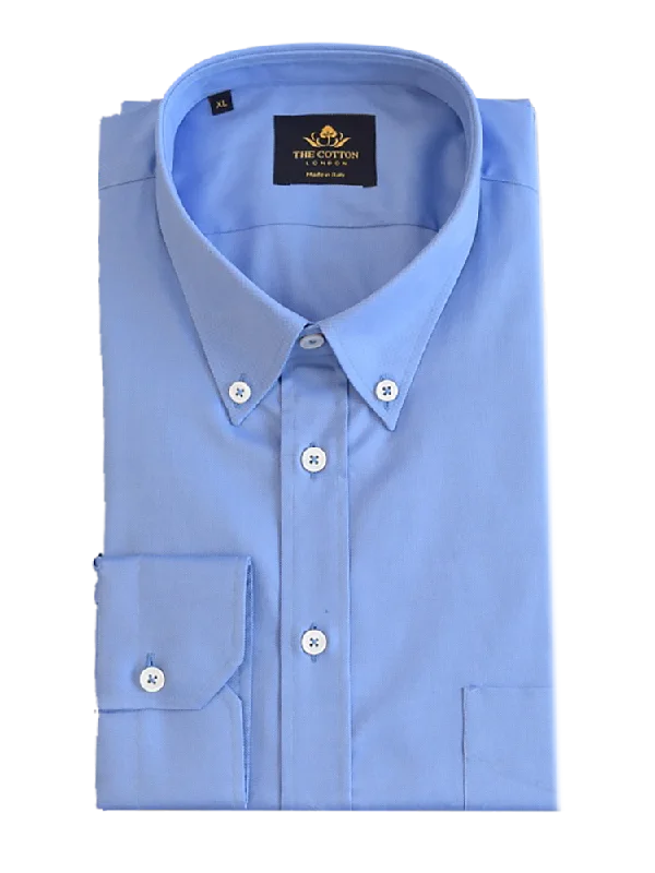 Thomas Mason Royal Oxford Mid Blue Shirt