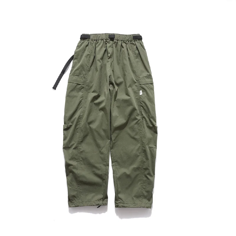 Men's Loose Multi-pocket Overalls With Belt