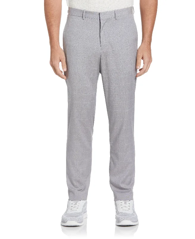 Weekend Bargains to Snag Slim Fit Windowpane Plaid Print Pant