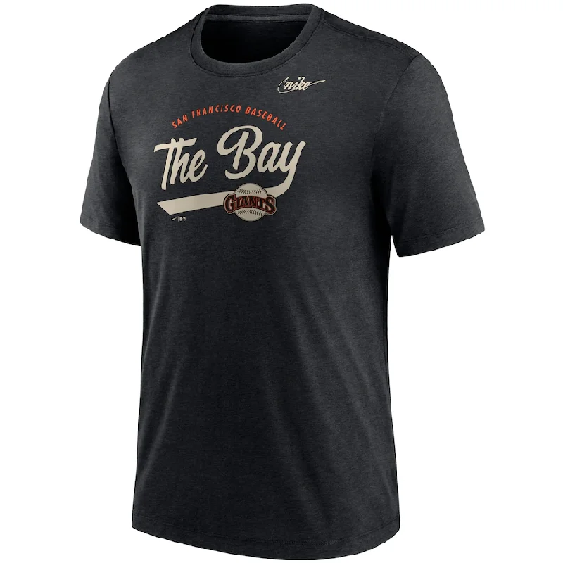 Closeout Sale Nike San Francisco Giants Cooperstown Nickname Tri-Blend T-Shirt - Heather Black Closeout Sale Nike San Francisco Giants Cooperstown Nickname Tri-Blend T-Shirt - Heather Black