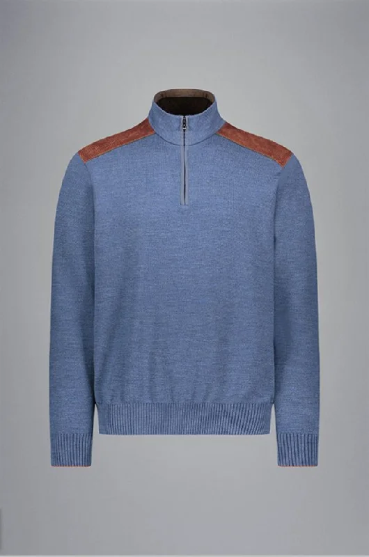 Savings Galore Wool Sweater with Velvet Details 14311134A