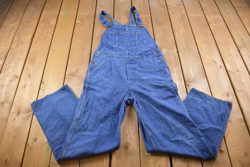 Buy Today Vintage 1990s Sears Blue Denim Jean Overalls Size 34 x 32
