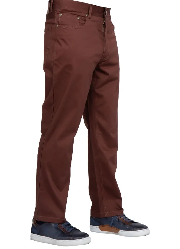 Prestige COP-100 Tailored Denim Pants Brown