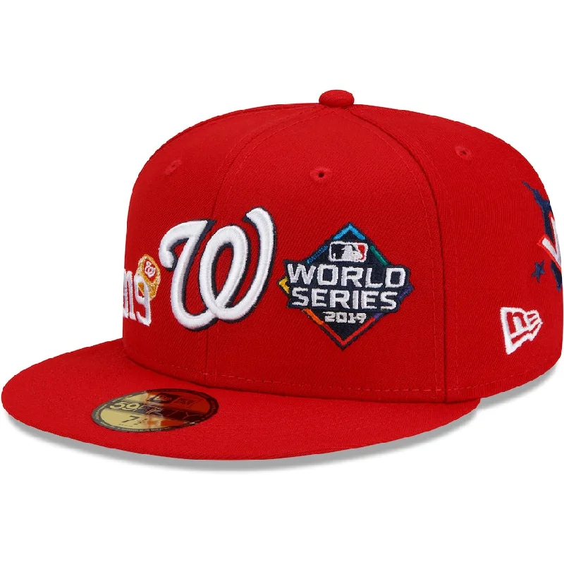 Final Clearance Washington Nationals New Era Red 2019 World Series Champions Count the Rings 59FIFTY Fitted Hat- Red Final Clearance Washington Nationals New Era Red 2019 World Series Champions Count the Rings 59FIFTY Fitted Hat- Red