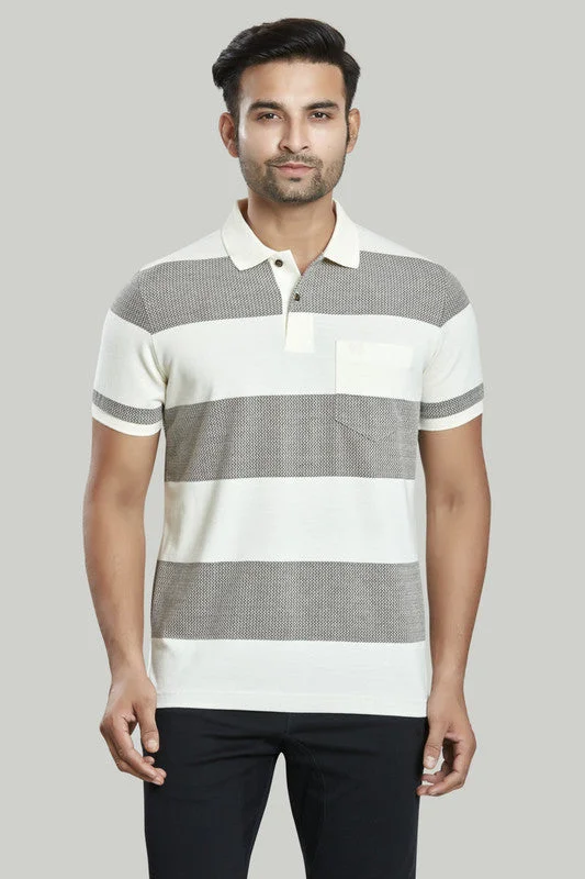 Stripe Jacquard Polo